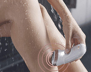 Braun Silk epil 9 sous la douche